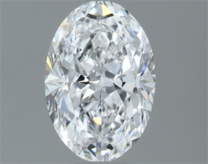 Picture of Natural Diamond 0.60 Carats, Oval with  Cut, D Color, VS2 Clarity and Certified by GIA