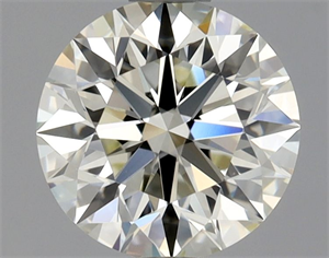 Picture of Natural Diamond 0.90 Carats, Round with Excellent Cut, L Color, VS2 Clarity and Certified by GIA