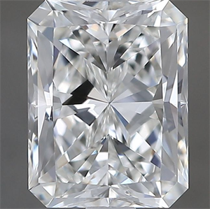 Picture of Natural Diamond 1.30 Carats, Radiant with  Cut, F Color, VS1 Clarity and Certified by GIA