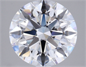 Lab Grown Diamond 2.52 Carats, Round with Excellent Cut, D Color, VVS2 Clarity and Certified by GIA