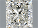 Natural Diamond 1.31 Carats, Princess with  Cut, J Color, VS1 Clarity and Certified by GIA