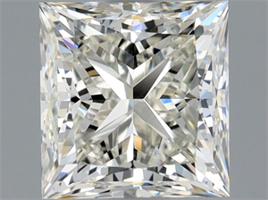 Picture of Natural Diamond 1.31 Carats, Princess with  Cut, J Color, VS1 Clarity and Certified by GIA