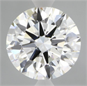 Lab Grown Diamond 3.08 Carats, Round with Ideal Cut, E Color, VVS2 Clarity and Certified by IGI