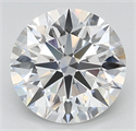 Lab Grown Diamond 3.07 Carats, Round with Ideal Cut, D Color, IF Clarity and Certified by IGI