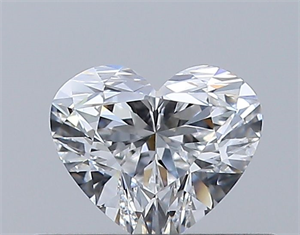 Picture of Natural Diamond 0.32 Carats, Heart with  Cut, E Color, VVS2 Clarity and Certified by GIA