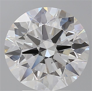 Picture of Lab Grown Diamond 4.09 Carats, Round with Ideal Cut, E Color, VS1 Clarity and Certified by IGI