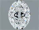 Natural Diamond 1.01 Carats, Oval with  Cut, F Color, VVS2 Clarity and Certified by GIA