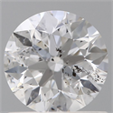 Natural Diamond 0.71 Carats, Round with Excellent Cut, E Color, I1 Clarity and Certified by GIA