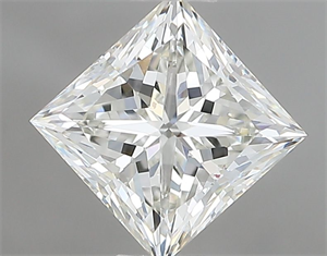 Picture of Natural Diamond 0.90 Carats, Princess with  Cut, H Color, VVS2 Clarity and Certified by IGI
