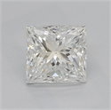 Natural Diamond 1.50 Carats, Princess with  Cut, H Color, SI1 Clarity and Certified by GIA