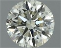 Natural Diamond 0.72 Carats, Round with Excellent Cut, L Color, VS2 Clarity and Certified by IGI