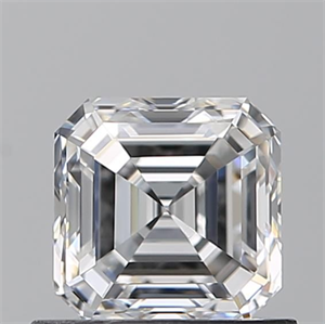 Picture of Natural Diamond 0.80 Carats, Asscher with  Cut, E Color, VVS1 Clarity and Certified by GIA