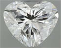 Natural Diamond 0.34 Carats, Heart with  Cut, E Color, VVS1 Clarity and Certified by GIA