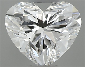 Picture of Natural Diamond 0.34 Carats, Heart with  Cut, E Color, VVS1 Clarity and Certified by GIA