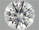 Lab Grown Diamond 4.07 Carats, Round with Ideal Cut, G Color, VVS2 Clarity and Certified by IGI