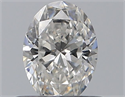 Natural Diamond 0.47 Carats, Oval with  Cut, F Color, SI2 Clarity and Certified by GIA