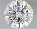 Lab Grown Diamond 5.09 Carats, Round with Ideal Cut, E Color, VVS2 Clarity and Certified by IGI
