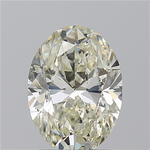Picture of Natural Diamond 2.02 Carats, Oval with  Cut, L Color, SI2 Clarity and Certified by GIA
