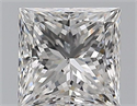 Diamante Natural 0.70 quilates, Princesa , Color E, claridad SI1 y certificado GIA