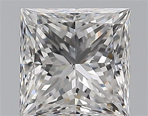 Foto Diamante Natural 0.70 quilates, Princesa , Color E, claridad SI1 y certificado GIA de