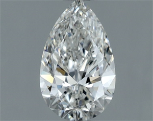 Picture of Natural Diamond 0.50 Carats, Pear with  Cut, H Color, SI1 Clarity and Certified by GIA