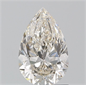 Natural Diamond 1.20 Carats, Pear with  Cut, K Color, SI2 Clarity and Certified by GIA