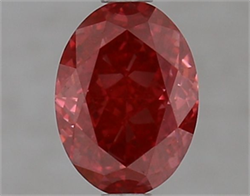 Picture of Lab Grown Diamond 1.25 Carats, Oval with  Cut, Fancy Vivid Pink Color, VVS2 Clarity and Certified by IGI
