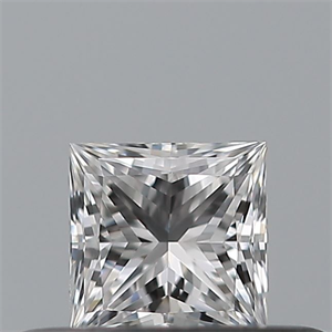 Picture of Natural Diamond 0.23 Carats, Princess with  Cut, E Color, VVS1 Clarity and Certified by GIA