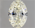 Natural Diamond 1.01 Carats, Oval with  Cut, K Color, VVS2 Clarity and Certified by GIA