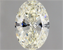 Natural Diamond 1.01 Carats, Oval with  Cut, K Color, VVS2 Clarity and Certified by GIA