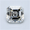 Natural Diamond 1.01 Carats, Asscher with  Cut, H Color, VVS2 Clarity and Certified by GIA