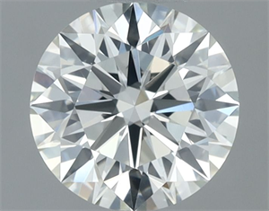 Picture of Natural Diamond 0.70 Carats, Round with Excellent Cut, I Color, VVS2 Clarity and Certified by IGI