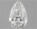 Natural Diamond 1.70 Carats, Pear with  Cut, D Color, IF Clarity and Certified by GIA
