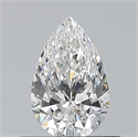 Natural Diamond 0.50 Carats, Pear with  Cut, F Color, VVS2 Clarity and Certified by GIA