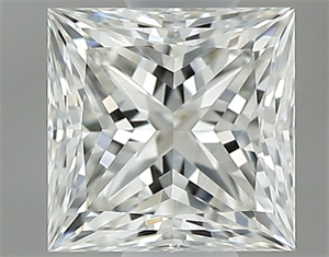 Picture of Natural Diamond 0.50 Carats, Princess with  Cut, I Color, VVS2 Clarity and Certified by GIA