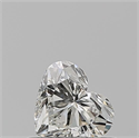 Natural Diamond 0.50 Carats, Heart with  Cut, J Color, SI1 Clarity and Certified by GIA