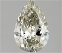 Natural Diamond 1.50 Carats, Pear with  Cut, K Color, SI2 Clarity and Certified by IGI