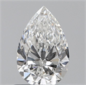 Natural Diamond 0.61 Carats, Pear with  Cut, F Color, VS1 Clarity and Certified by GIA