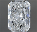 Natural Diamond 0.50 Carats, Radiant with  Cut, F Color, I1 Clarity and Certified by GIA