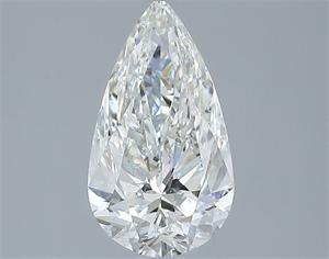 Picture of Natural Diamond 2.00 Carats, Pear with  Cut, I Color, SI2 Clarity and Certified by GIA