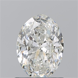 Picture of Natural Diamond 1.01 Carats, Oval with  Cut, H Color, IF Clarity and Certified by GIA