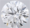 Del inventario de diamantes de laboratorio, 2.77 quilates, Redondo , Color E, claridad VS1 y certificado GIA