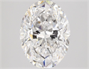 Natural Diamond 2.09 Carats, Oval with  Cut, D Color, VVS1 Clarity and Certified by GIA