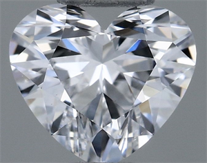 Picture of Natural Diamond 0.36 Carats, Heart with  Cut, D Color, VS1 Clarity and Certified by GIA