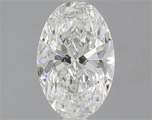 Picture of Natural Diamond 1.01 Carats, Oval with  Cut, I Color, SI2 Clarity and Certified by GIA