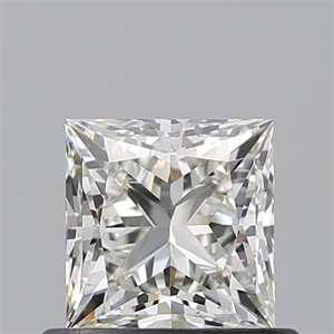 Picture of Natural Diamond 0.70 Carats, Princess with  Cut, J Color, VS1 Clarity and Certified by GIA