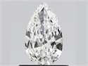 Natural Diamond 0.53 Carats, Pear with  Cut, F Color, VS1 Clarity and Certified by GIA