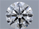 Natural Diamond 1.34 Carats, Round with Excellent Cut, G Color, IF Clarity and Certified by HRD