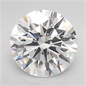 Lab Grown Diamond 3.05 Carats, Round with Ideal Cut, D Color, VVS2 Clarity and Certified by IGI