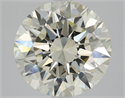 Diamante Natural 3.01 quilates, Redondo , Color L, claridad VVS1 y certificado HRD